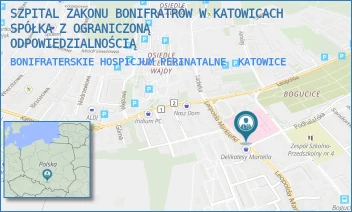 BONIFRATERSKIE HOSPICJUM PERINATALNE - SZPITAL ZAKONU BONIFRATRÓW W KATOWICACH SPÓŁKA Z OGRANICZONĄ ODPOWIEDZIALNOŚCIĄ - L.MARKIEFKI  87,  KATOWICE