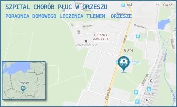 PORADNIA DOMOWEGO LECZENIA TLENEM - SZPITAL CHORÓB PŁUC W ORZESZU - UL. GLIWICKA 37,  ORZESZE