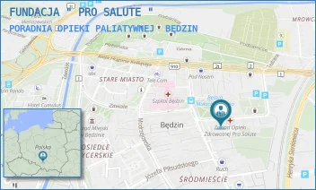 PORADNIA OPIEKI PALIATYWNEJ - FUNDACJA " PRO SALUTE " - UL. SĄCZEWSKIEGO 27,  BĘDZIN