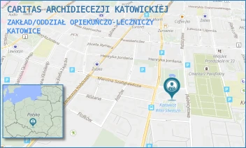 ZAKŁAD/ODDZIAŁ OPIEKUŃCZO-LECZNICZY - CARITAS ARCHIDIECEZJI KATOWICKIEJ - UL. KS. J. CZEMPIELA 1,  KATOWICE