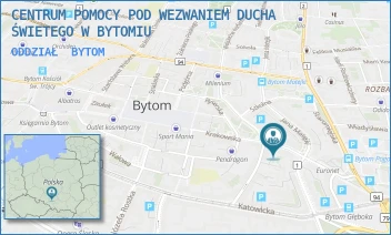 ODDZIAŁ - CENTRUM POMOCY POD WEZWANIEM DUCHA ŚWIETEGO W BYTOMIU - UL. KRAKOWSKA 30,  BYTOM