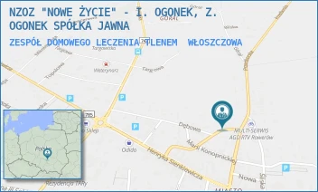 ZESPÓŁ DOMOWEGO LECZENIA TLENEM - NZOZ "NOWE ŻYCIE" - I. OGONEK, Z. OGONEK SPÓŁKA JAWNA - MLECZARSKA 11,  WŁOSZCZOWA
