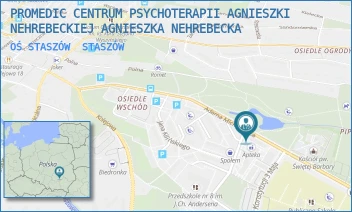 OŚ STASZÓW - PROMEDIC CENTRUM PSYCHOTERAPII AGNIESZKI NEHREBECKIEJ AGNIESZKA NEHREBECKA - MICKIEWICZA 24,  STASZÓW