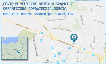 HOSPICJUM DOMOWE SANDOMIERZ - CENTRUM MEDYCZNE OPIEKUN SPÓŁKA Z OGRANICZONĄ ODPOWIEDZIALNOŚCIĄ - OBROŃCÓW WESTERPLATTE 4A, SANDOMIERZ
