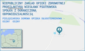 PIELĘGIARSKA DOMOWA OPIEKA DŁUGOTERMINOWA - OSINY - NIEPUBLICZNY ZAKŁAD OPIEKI ZDROWOTNEJ PROFILAKTYKA WIESŁAWA PIOTROWSKA SPÓŁKA Z OGRANICZONĄ ODPOWIEDZIALNOŚCIĄ - 54B,  OSINY