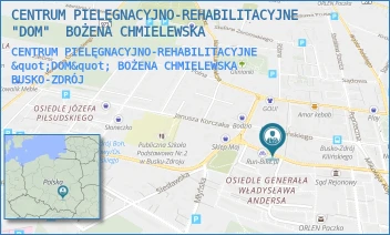 CENTRUM PIELĘGNACYJNO-REHABILITACYJNE "DOM" BOŻENA CHMIELEWSKA - CENTRUM PIELĘGNACYJNO-REHABILITACYJNE "DOM"  BOŻENA CHMIELEWSKA - KOŚCIUSZKI 60/1,  BUSKO-ZDRÓJ