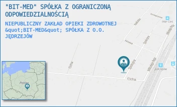 NIEPUBLICZNY ZAKŁAD OPIEKI ZDROWOTNEJ "BIT-MED" SPÓŁKA Z O.O. - "BIT-MED" SPÓŁKA Z OGRANICZONĄ ODPOWIEDZIALNOŚCIĄ - SPOKOJNA 52,  JĘDRZEJÓW