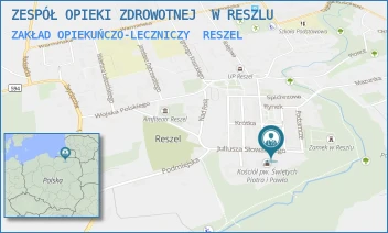 ZAKŁAD OPIEKUŃCZO-LECZNICZY - ZESPÓŁ OPIEKI ZDROWOTNEJ  W RESZLU - SŁOWACKIEGO 3,  RESZEL