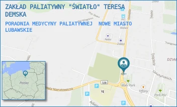 PORADNIA MEDYCYNY PALIATYWNEJ - ZAKŁAD PALIATYWNY "ŚWIATŁO" TERESA DEMSKA - GRUNWALDZKA 4/2,  NOWE MIASTO LUBAWSKIE