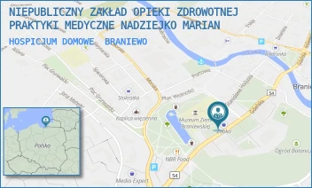HOSPICJUM DOMOWE - NIEPUBLICZNY ZAKŁAD OPIEKI ZDROWOTNEJ PRAKTYKI MEDYCZNE NADZIEJKO MARIAN - GDAŃSKA 19,  BRANIEWO
