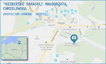 HOSPICJUM DOMOWE - "NIEBIESKI PARASOL" MAŁGORZATA CHMIELEWSKA - OGRODOWA 12,  ORZYSZ