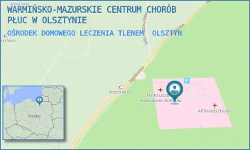 OŚRODEK DOMOWEGO LECZENIA TLENEM - WARMIŃSKO-MAZURSKIE CENTRUM CHORÓB PŁUC W OLSZTYNIE - JAGIELLOŃSKA 78,  OLSZTYN