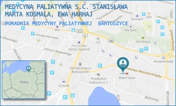 PORADNIA MEDYCYNY PALIATYWNEJ - MEDYCYNA PALIATYWNA S.C. STANISŁAWA MARTA KOSMALA, EWA HARHAJ - ANDRZEJA WITOLDA WAJDY 10,  BARTOSZYCE
