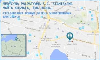 PIELĘGNIARKA DOMOWA OPIEKA DŁUOTERMINOWA - MEDYCYNA PALIATYWNA S.C. STANISŁAWA MARTA KOSMALA, EWA HARHAJ - ANDRZEJA WITOLDA WAJDY 10,  BARTOSZYCE
