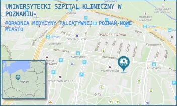 PORADNIA MEDYCYNY PALIATYWNEJ - UNIWERSYTECKI SZPITAL KLINICZNY W POZNANIU - RUSA 55,  POZNAŃ-NOWE MIASTO