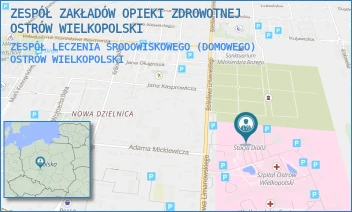 ZESPÓŁ LECZENIA ŚRODOWISKOWEGO (DOMOWEGO) - ZESPÓŁ ZAKŁADÓW OPIEKI ZDROWOTNEJ OSTRÓW WIELKOPOLSKI - LIMANOWSKIEGO 20/22,  OSTRÓW WIELKOPOLSKI