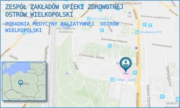 PORADNIA MEDYCYNY PALIATYWNEJ - ZESPÓŁ ZAKŁADÓW OPIEKI ZDROWOTNEJ OSTRÓW WIELKOPOLSKI - 3-GO MAJA 35,  OSTRÓW WIELKOPOLSKI