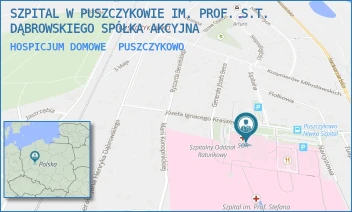 HOSPICJUM DOMOWE - SZPITAL W PUSZCZYKOWIE IM. PROF. S.T. DĄBROWSKIEGO SPÓŁKA AKCYJNA - KRASZEWSKIEGO 11,  PUSZCZYKOWO