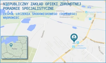 ZESPÓŁ LECZENIA ŚRODOWISKOWEGO (DOMOWEGO) - NIEPUBLICZNY ZAKŁAD OPIEKI ZDROWOTNEJ PORADNIE SPECJALISTYCZNE - SKOCKA 18,  WĄGROWIEC