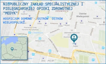 HOSPICJUM DOMOWE - OSTRÓW - NIEPUBLICZNY ZAKŁAD SPECJALISTYCZNEJ I PIELĘGNIARSKIEJ OPIEKI ZDROWOTNEJ "MEDYK" - WROCŁAWSKA 25A,  OSTRÓW WIELKOPOLSKI