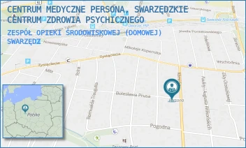 ZESPÓŁ OPIEKI ŚRODOWISKOWEJ (DOMOWEJ) - CENTRUM MEDYCZNE PERSONA, SWARZĘDZKIE CENTRUM ZDROWIA PSYCHICZNEGO - KÓRNICKA 75,  SWARZĘDZ
