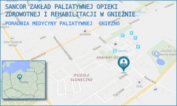 PORADNIA MEDYCYNY PALIATYWNEJ - SANCOR ZAKŁAD PALIATYWNEJ OPIEKI ZDROWOTNEJ I REHABILITACJI W GNIEŹNIE - SOKOŁA 25,  GNIEZNO