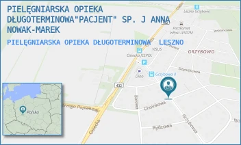 PIELĘGNIARSKA OPIEKA DŁUGOTERMINOWA - PIELĘGNIARSKA OPIEKA DŁUGOTERMINOWA"PACJENT" SP. J ANNA NOWAK-MAREK - CHOINKOWA 15,  LESZNO