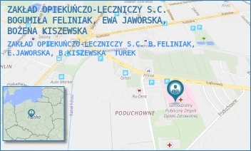 ZAKŁAD OPIEKUŃCZO-LECZNICZY S.C. B.FELINIAK, E.JAWORSKA, B.KISZEWSKA - ZAKŁAD OPIEKUŃCZO-LECZNICZY S.C. BOGUMIŁA FELINIAK, EWA JAWORSKA, BOŻENA KISZEWSKA - PODUCHOWNE 1,  TUREK