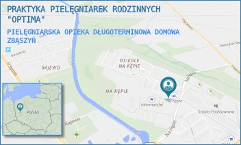 PIELĘGNIARSKA OPIEKA DŁUGOTERMINOWA DOMOWA - PRAKTYKA PIELĘGNIAREK RODZINNYCH "OPTIMA" - NA KĘPIE 7A/1,  ZBĄSZYŃ