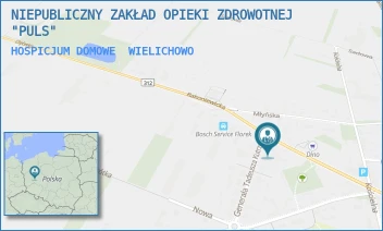 HOSPICJUM DOMOWE - NIEPUBLICZNY ZAKŁAD OPIEKI ZDROWOTNEJ "PULS" - RAKONIEWICKA 23,  WIELICHOWO