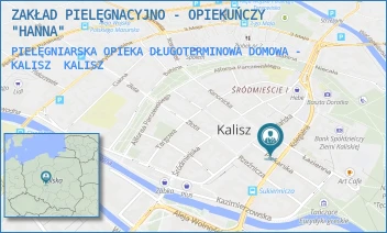 PIELĘGNIARSKA OPIEKA DŁUGOTERMINOWA DOMOWA - KALISZ - ZAKŁAD PIELĘGNACYJNO - OPIEKUŃCZY "HANNA" - SUKIENNICZA 5,  KALISZ
