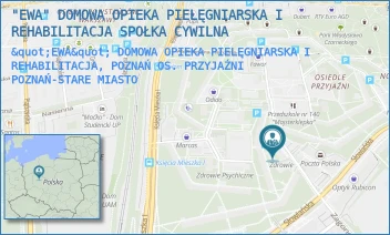 "EWA" DOMOWA OPIEKA PIELĘGNIARSKA I REHABILITACJA, POZNAŃ OS. PRZYJAŹNI - "EWA" DOMOWA OPIEKA PIELĘGNIARSKA I REHABILITACJA SPOŁKA CYWILNA - OS. PRZYJAŹNI 133,  POZNAŃ-STARE MIASTO