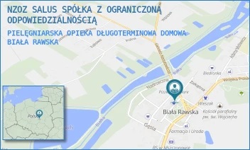 PIELĘGNIARSKA OPIEKA DŁUGOTERMINOWA DOMOWA - NZOZ SALUS SPÓŁKA Z OGRANICZONĄ ODPOWIEDZIALNOŚCIĄ - UL. PLAC WOLNOŚCI 30/3,  BIAŁA RAWSKA