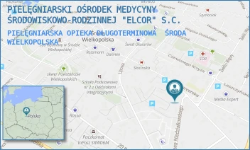 PIELĘGNIARSKA OPIEKA DŁUGOTERMINOWA - PIELĘGNIARSKI OŚRODEK MEDYCYNY ŚRODOWISKOWO-RODZINNEJ "ELCOR" S.C. - NIEDZIAŁKOWSKIEGO 1,  ŚRODA WIELKOPOLSKA