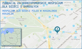 HOSPICJUM DLA DZIECI FILIA W KOSZALINIE - FUNDACJA ZACHODNIOPOMORSKIE HOSPICJUM DLA DZIECI I DOROSŁYCH - KOŚCIUSZKI 5,  KOSZALIN