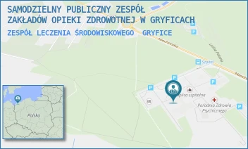 ZESPÓŁ LECZENIA ŚRODOWISKOWEGO - SAMODZIELNY PUBLICZNY ZESPÓŁ ZAKŁADÓW OPIEKI ZDROWOTNEJ W GRYFICACH - NIECHORSKA 27,  GRYFICE