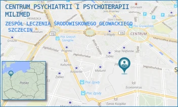 ZESPÓŁ LECZENIA ŚRODOWISKOWEGO GŁOWACKIEGO - CENTRUM PSYCHIATRII I PSYCHOTERAPII MILIMED - BARTOSZA GŁOWACKIEGO 17,  SZCZECIN