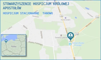 HOSPICJUM STACJONARNE - STOWARZYSZENIE HOSPICJUM KRÓLOWEJ APOSTOŁÓW - SZCZECIŃSKA 12,  TANOWO
