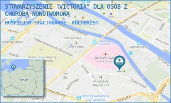 HOSPICJUM STACJONARNE - STOWARZYSZENIE "VICTORIA" DLA OSÓB Z CHOROBĄ NOWOTWOROWĄ - RADOMSKA 10A,  KOŁOBRZEG