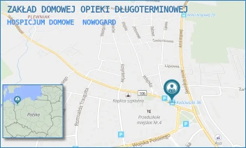 HOSPICJUM DOMOWE - ZAKŁAD DOMOWEJ OPIEKI DŁUGOTERMINOWEJ - KOŚCIUSZKI 36,  NOWOGARD