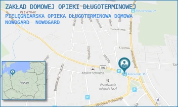 PIELĘGNIARSKA OPIEKA DŁUGOTERMINOWA DOMOWA NOWOGARD - ZAKŁAD DOMOWEJ OPIEKI DŁUGOTERMINOWEJ - KOŚCIUSZKI 36,  NOWOGARD