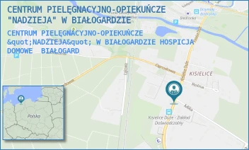 CENTRUM PIELĘGNACYJNO-OPIEKUŃCZE "NADZIEJA" W BIAŁOGARDZIE HOSPICJA DOMOWE - CENTRUM PIELĘGNACYJNO-OPIEKUŃCZE "NADZIEJA" W BIAŁOGARDZIE - KISIELICE DUŻE 30,  BIAŁOGARD