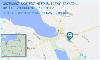 OPIEKA DŁUGOTERMINOWA LIPIANY - GRZEGORZ SKWIERZ NIEPUBLICZNY ZAKŁAD OPIEKI ZDROWOTNEJ "CERTUS" - MYŚLIBORSKA 3,  LIPIANY