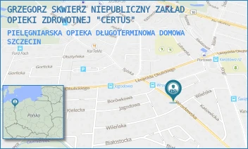 PIELĘGNIARSKA OPIEKA DŁUGOTERMINOWA DOMOWA - GRZEGORZ SKWIERZ NIEPUBLICZNY ZAKŁAD OPIEKI ZDROWOTNEJ "CERTUS" - WROCŁAWSKA 10,  SZCZECIN