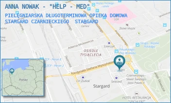 PIELĘGNIARSKA DŁUGOTERMINOWA OPIEKA DOMOWA STARGARD CZARNIECKIEGO - HELP-MED SPÓŁKA Z O.O. - HETMANA STEFANA CZARNIECKIEGO 1/21,  STARGARD