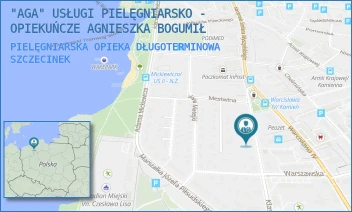 PIELĘGNIARSKA OPIEKA DŁUGOTERMINOWA - "AGA" USŁUGI PIELĘGNIARSKO - OPIEKUŃCZE AGNIESZKA BOGUMIŁ - KLASZTORNA 11,  SZCZECINEK