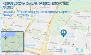PORADNIA PIELĘGNIARKI DŁUGOTERMINOWEJ OPIEKI DOMOWEJ - NIEPUBLICZNY ZAKŁAD OPIEKI ZDROWOTNEJ AMIMED - STARZYŃSKIEGO 2,  SZCZECIN