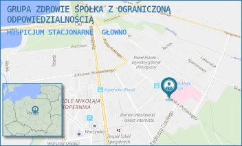 HOSPICJUM STACJONARNE - GRUPA ZDROWIE SPÓŁKA Z OGRANICZONĄ ODPOWIEDZIALNOŚCIĄ - UL. WOJSKA POLSKIEGO 32/34,  GŁOWNO