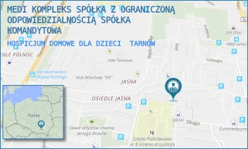HOSPICJUM DOMOWE DLA DZIECI - MEDI KOMPLEKS SPÓŁKA Z OGRANICZONĄ ODPOWIEDZIALNOŚCIĄ SPÓŁKA KOMANDYTOWA - UL. JASNA 77A,  TARNÓW