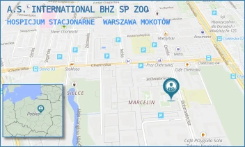 HOSPICJUM STACJONARNE - A.S. INTERNATIONAL BHZ SP ZOO - BOBROWIECKA 9,  WARSZAWA MOKOTÓW
